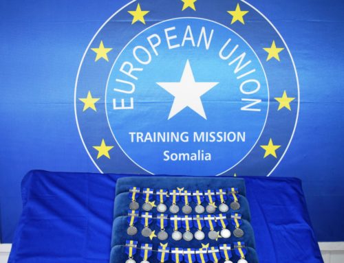 MEDAL PARADE: EUROPEAN UNION TRAINING MISSION SOMALIA PERSONNEL AWARDED THE COMMON SECURITY AND DEFENCE POLICY (CSDP) SERVICE MEDAL