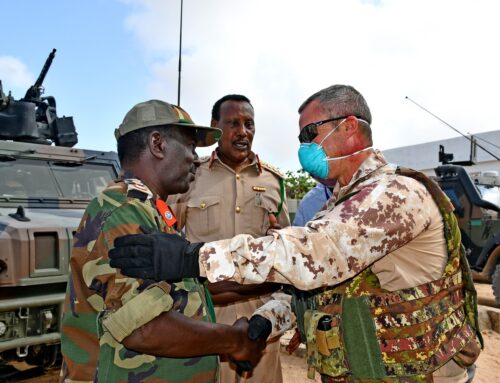 EUTM-S Mission Force Commander visited the “General Dhagabadan Training Centre”